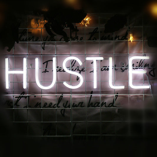 “HUSTLE” LED Neon Sign