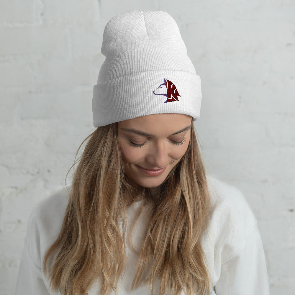 Husky/Cougar "Hugar" Embroidered Beanie