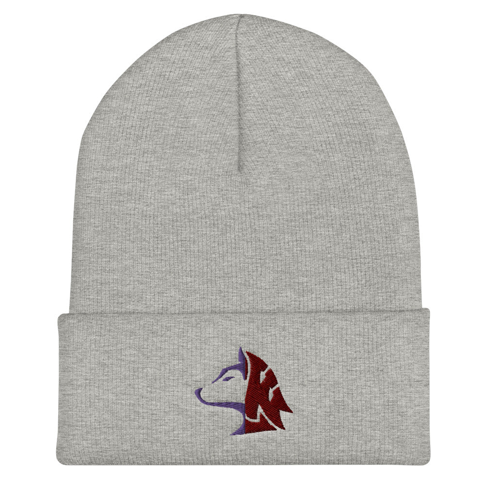 Husky/Cougar "Hugar" Embroidered Beanie